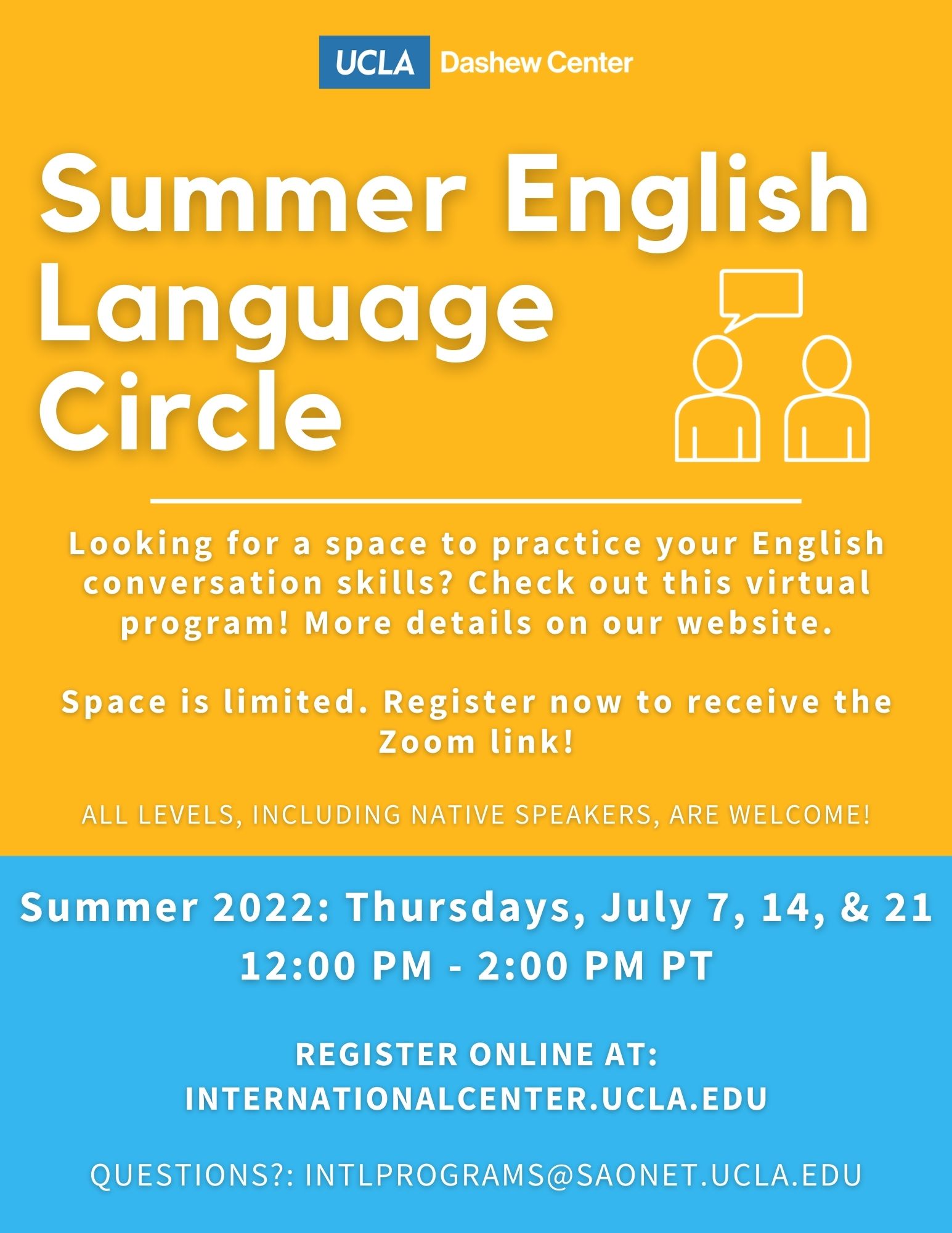 Summer 22 English Language Circle flyer
