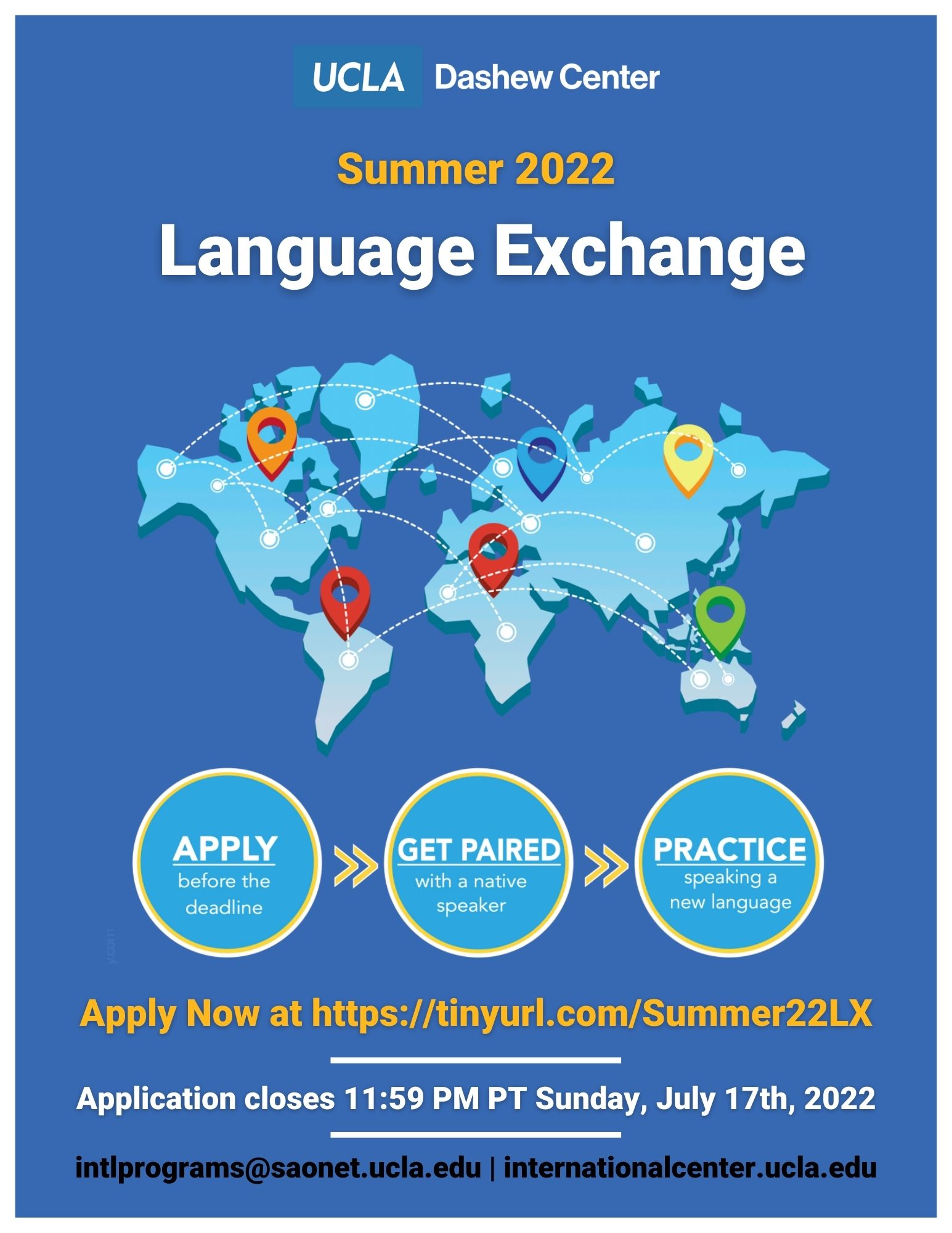 Summer22 Language Exchange flyer