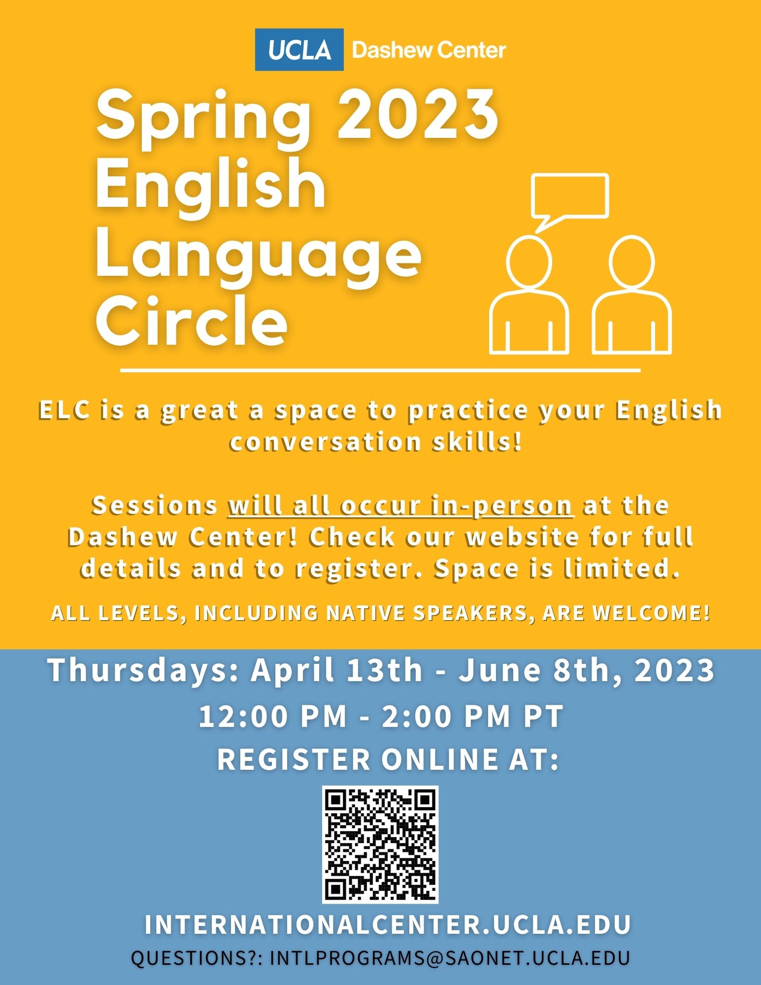 Spring 23 English Language Circle flyer