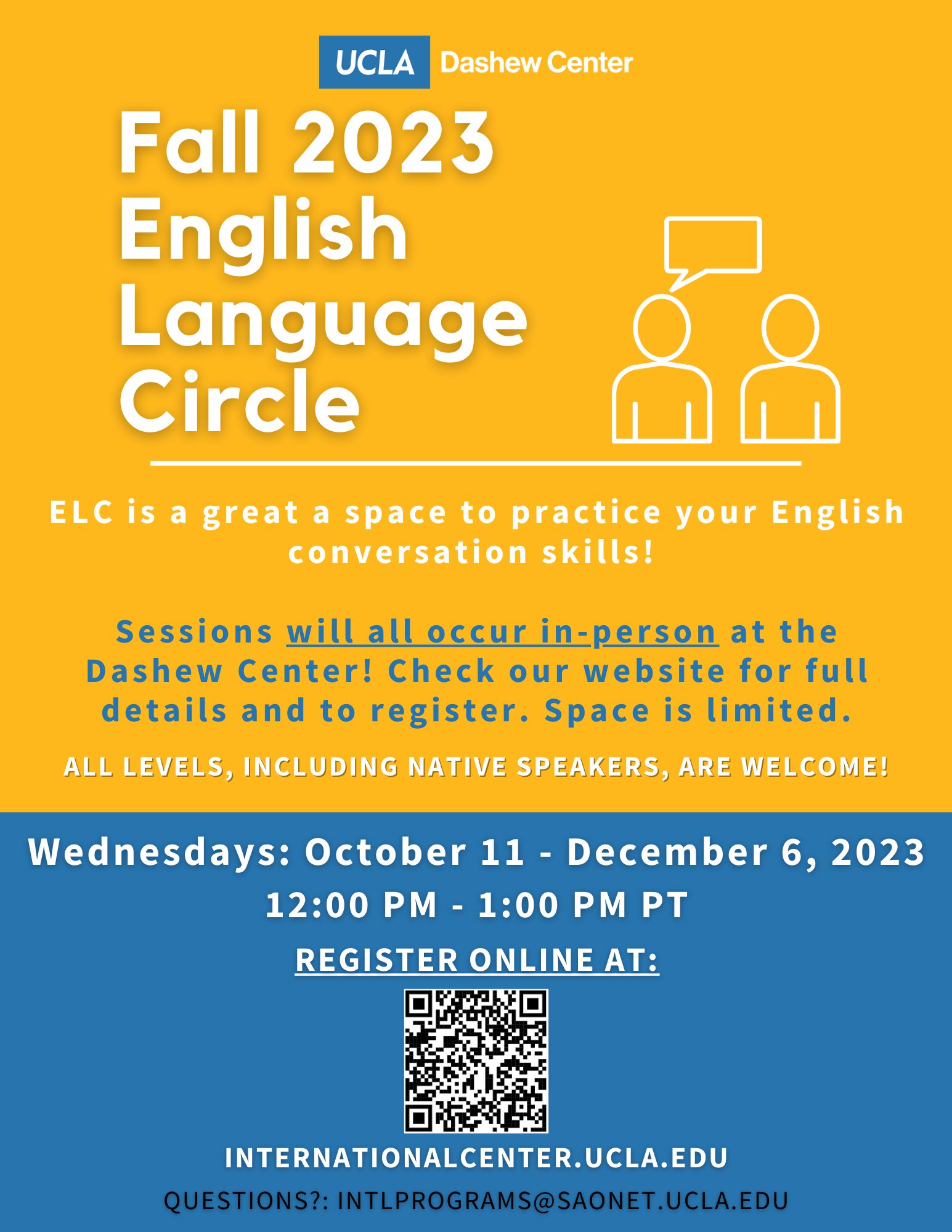 Fall 23 English Language Circle flyer