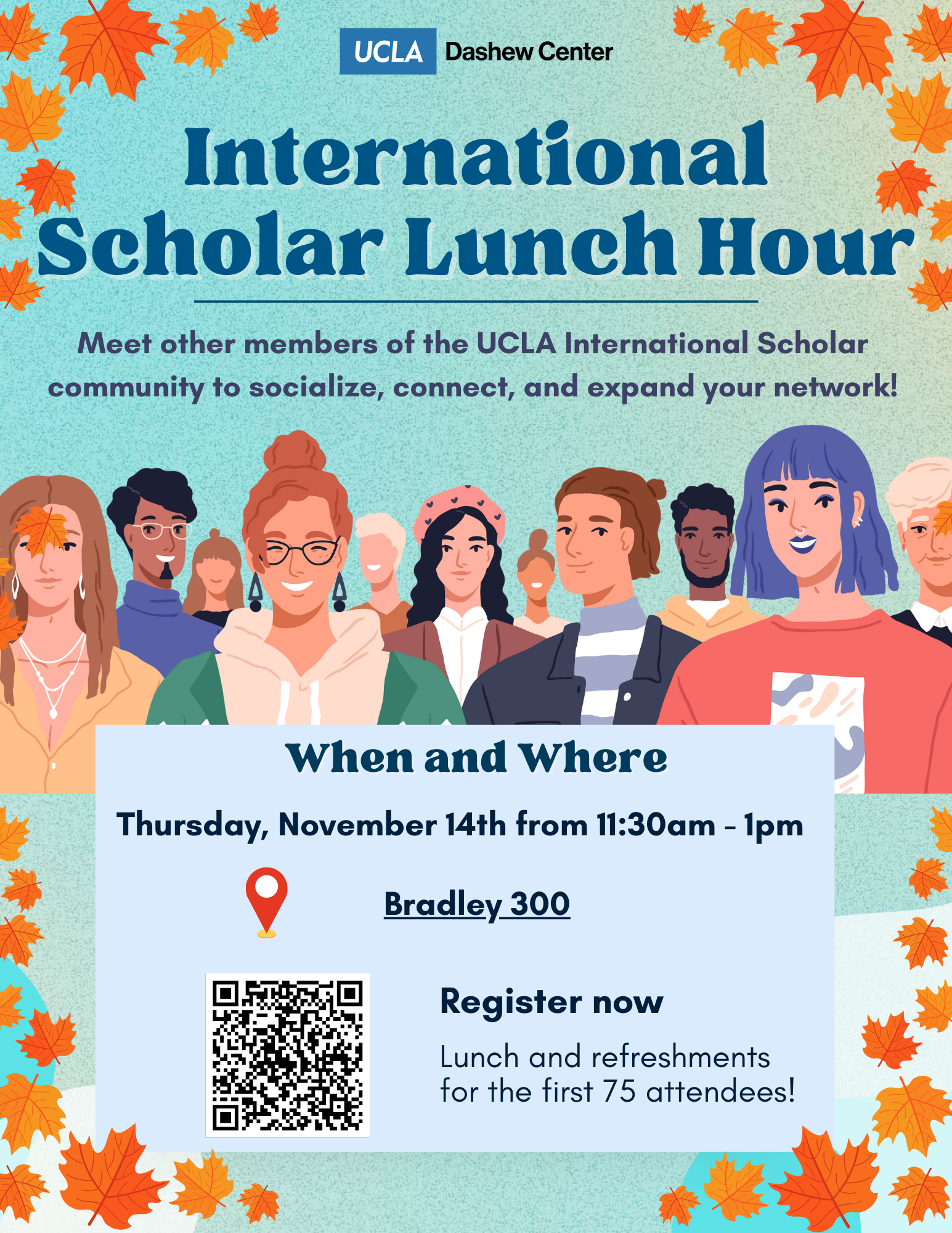 Nov  2024 Scholar Lunch Hour flyer