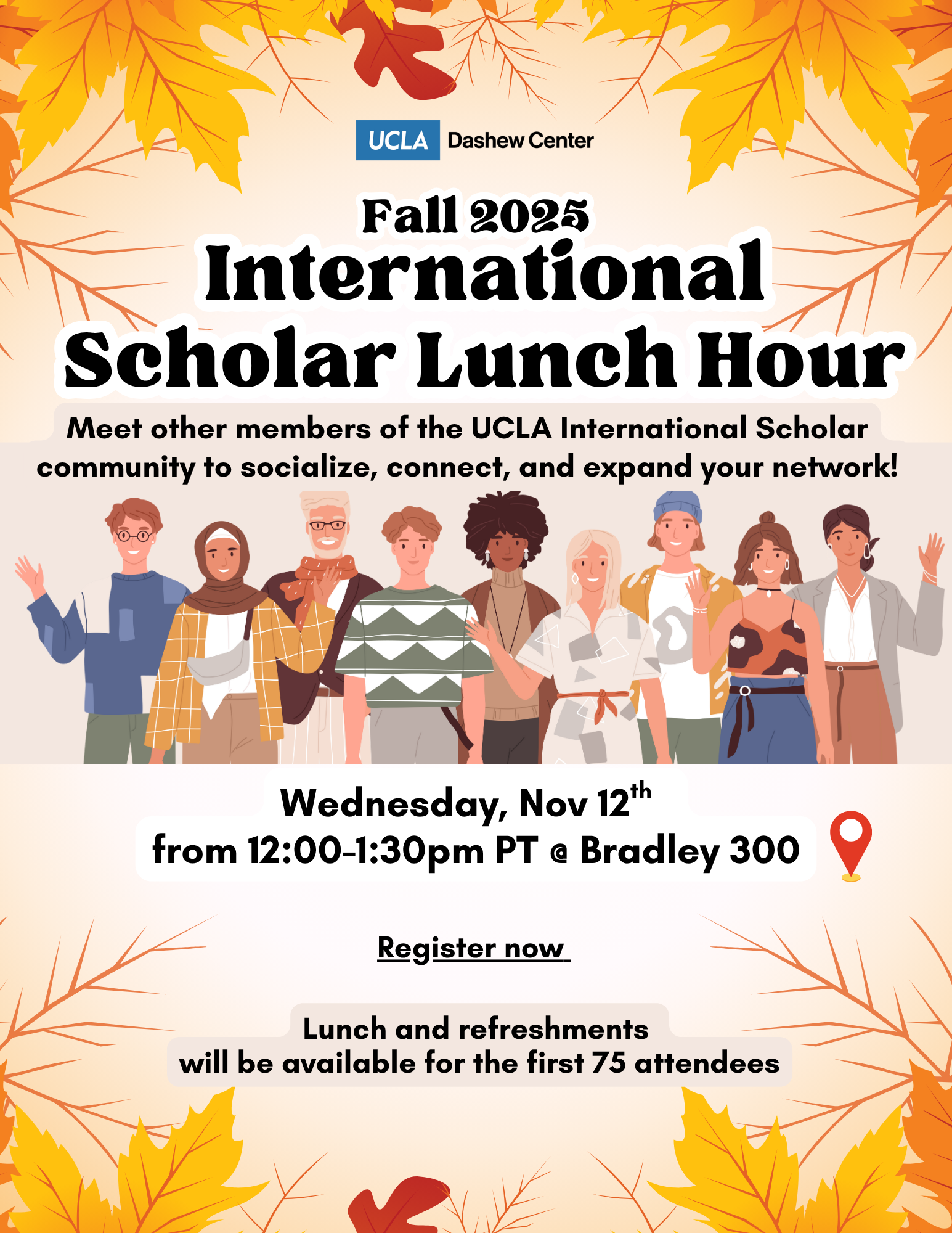 Fall 25 Scholar Lunch Hour flyer