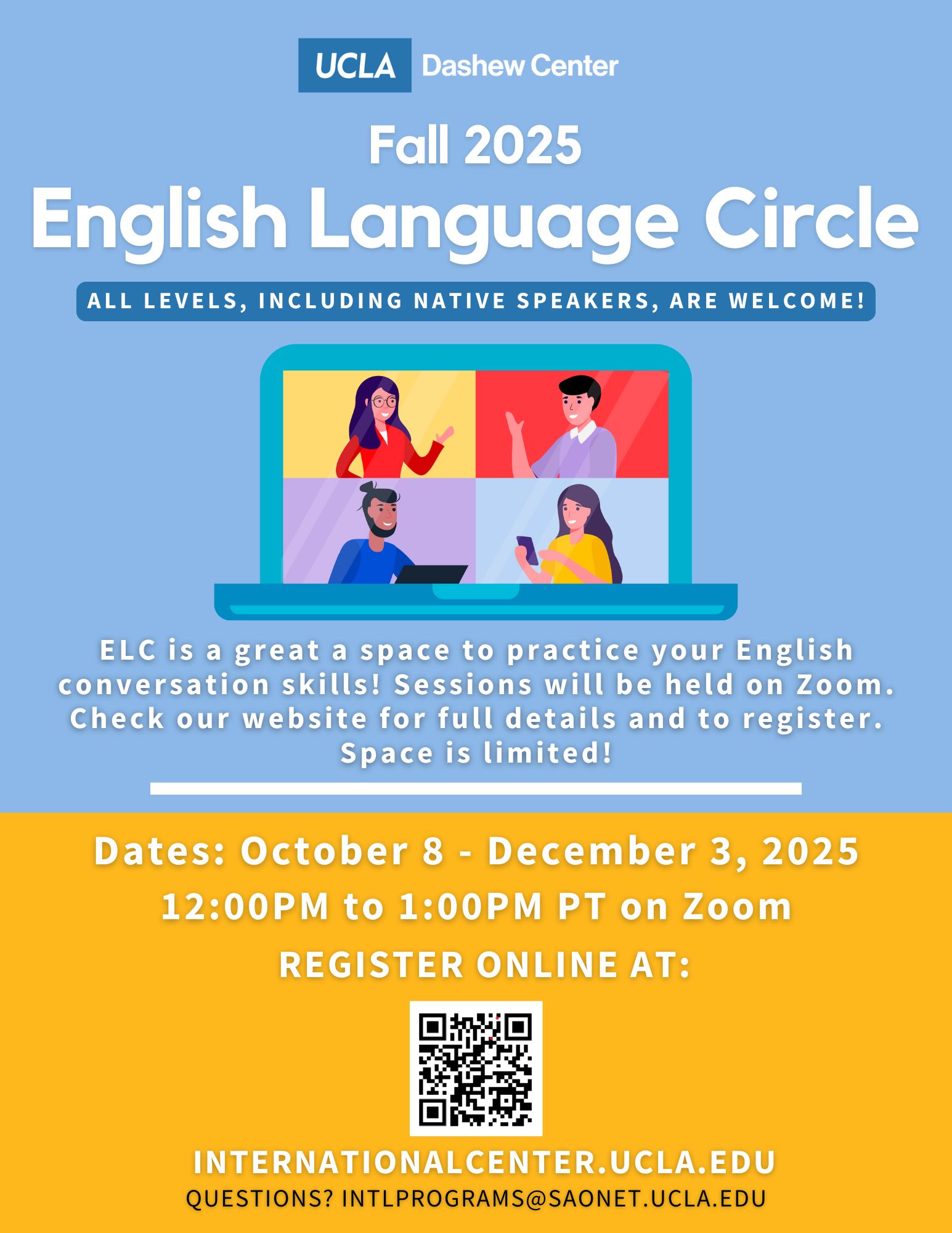 Fall 25 English Language Circle flyer
