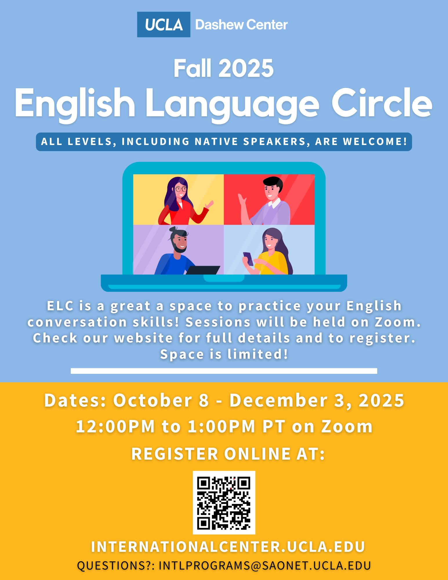 Fall 25 English Language Circle flyer