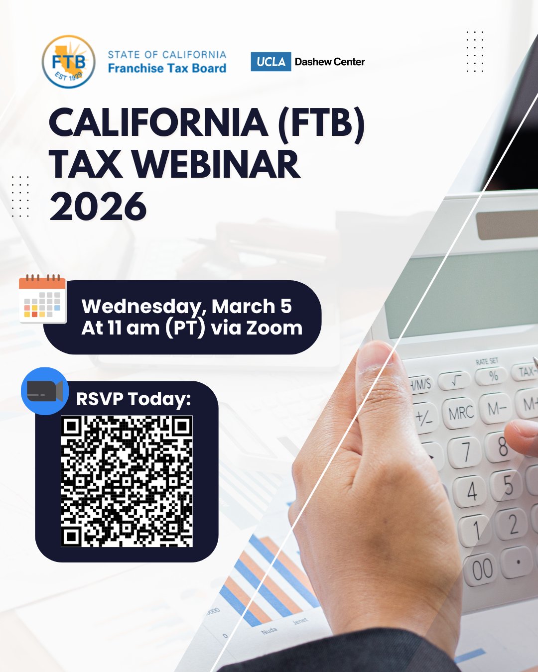 FTB Tax Webinar 2026 flyer