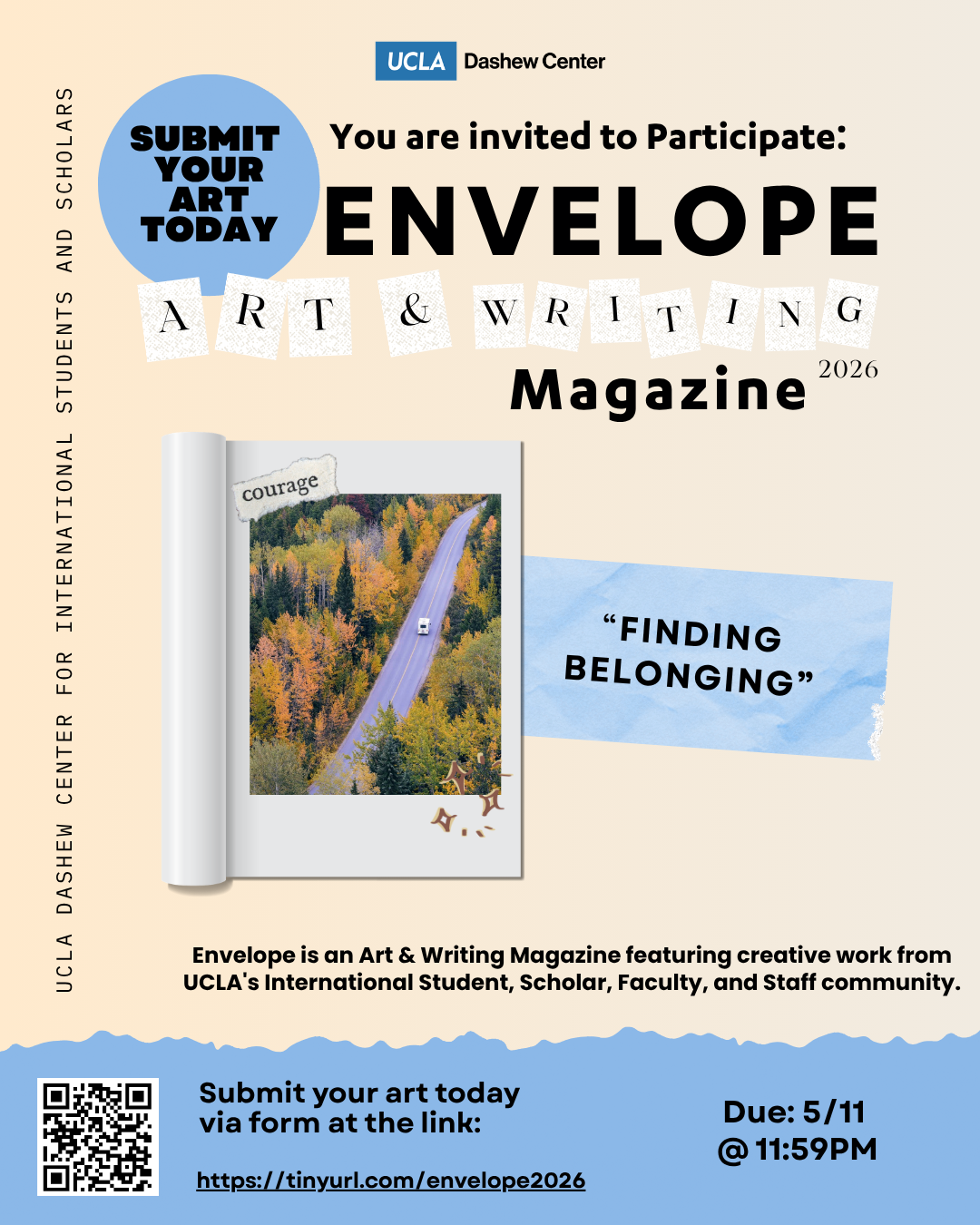 May deadline 2026 Envelope Magazine Submissions ad  flyer