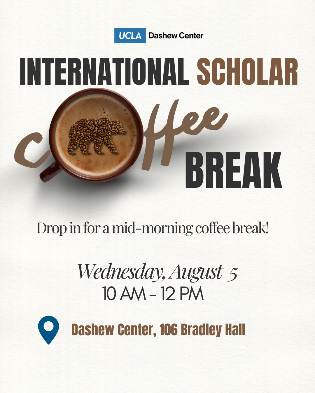 S26 International Scholar Coffee Break Flyer flyer
