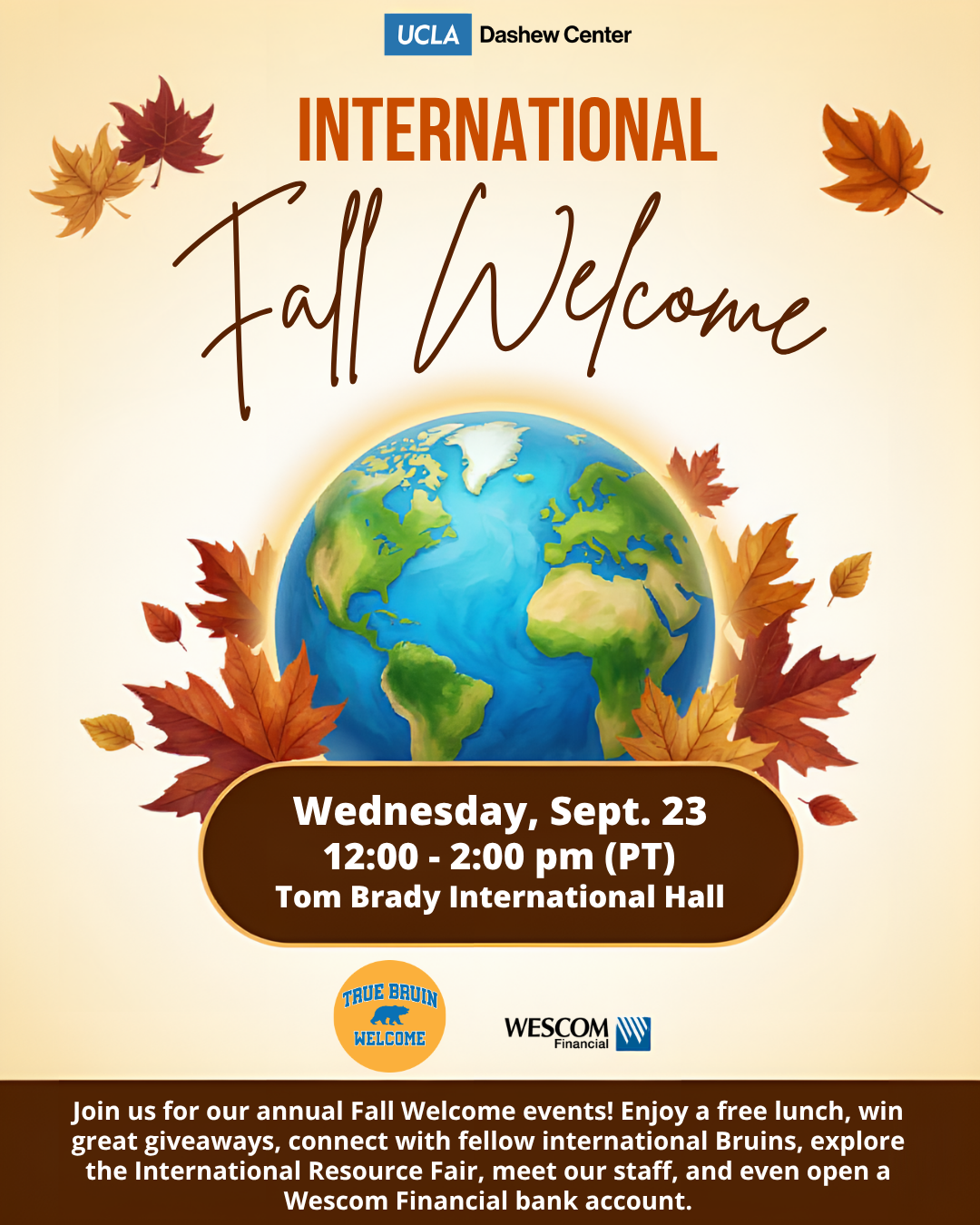 International Fall Welcome 2026 flyer