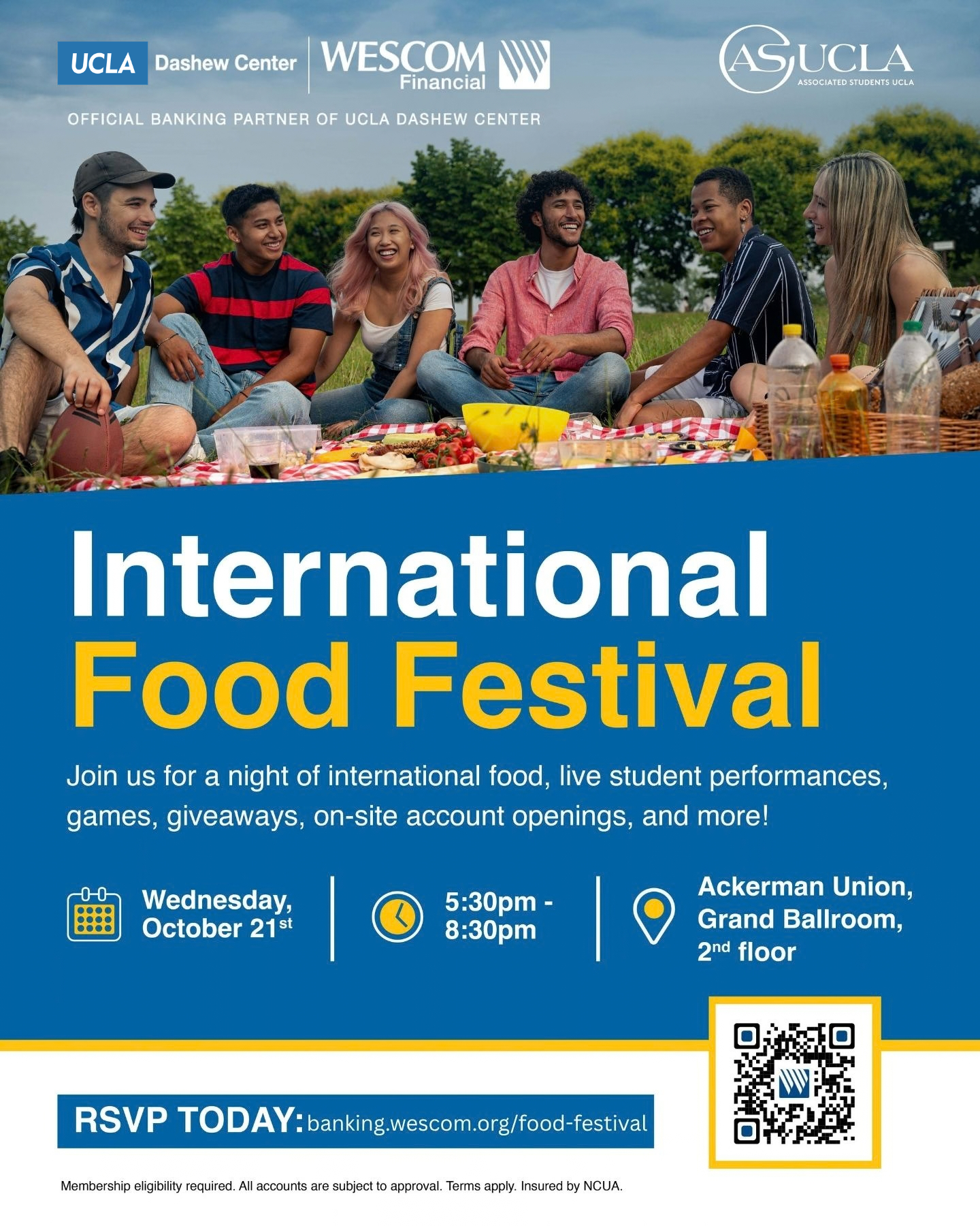 Wescom International Food Festival Flyer flyer