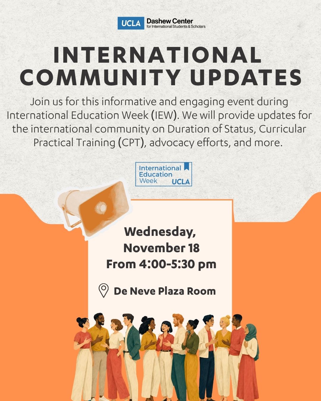 International Community Update flyer